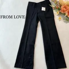 新品タグ付き✨ FROM LOVE ウールカシミア混スラックス（M）黒　キレイめ