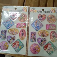 °.·Disney ウォーターシール　ディズニープリンセス2枚セット·.°