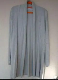 ZARA KNIT グレー ロングカーディガン
