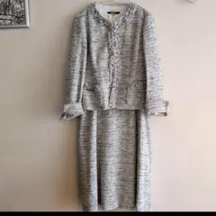 INED フォーマル　ツイード　ワンピース　スーツ　11号　セレモニー