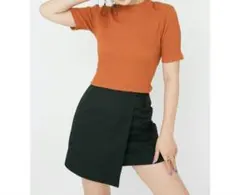美品♡EVRIS バックルWRAPミニスカート Sサイズのサムネイル