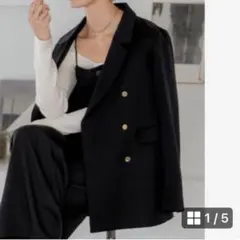 Re:EDIT リエディ 金ボタンブレザージャケット　ネイビーのサムネイル
