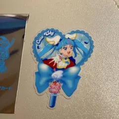 映画　キミとアイドルプリキュア　特典　うちわ型クリアカード　キュアスカイ