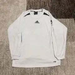 adidas CLIMALITE 長袖 トレーニングシャツ ホワイト ロンT