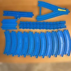 ②16点プラレール レールセット まがレール付き