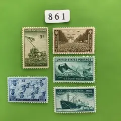 外国切手 イギリス 1990年 最高位勲章シリーズ 5種セット - メルカリ