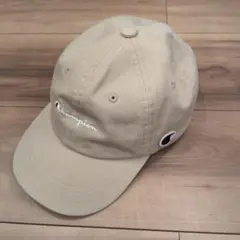 チャンピオン　キッズ　帽子　キャップ　ベージュ　53-55cm 【訳あり】