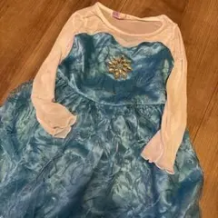 120サイズ　エルサ　ドレス　コスプレ　ディズニー