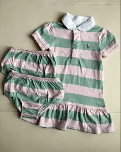 ラルフローレン ボーダー ワンピース （18m）ブルマ付き