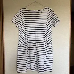 chocol raffine robe ボーダー 半袖ワンピース　チュニックFのサムネイル