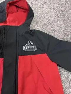 X-LARGE フード付きジャケット 赤/黒