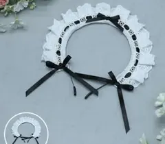 メイド コスプレ用ヘッドドレス フリル付き