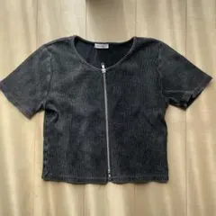 イング　INGNI 半袖トップス　ダブルジップ