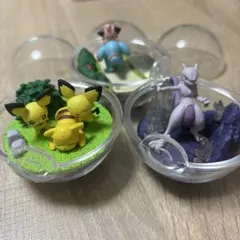 ポケモン テラリウム　ピカチュウ ピチュー ミュウツー Pokémon フィギア
