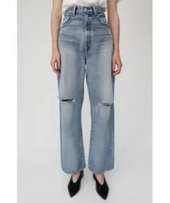 ハイウエスト ライトブルー デニム