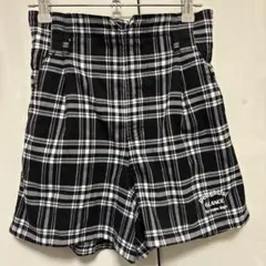 ピンクラテ チェック柄キュロットスカート