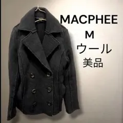 【美品】MACPHEE マカフィー ウール ピーコート 38のサムネイル