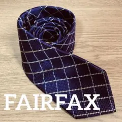 FAIRFAX　パープル　ネクタイ　シルク100　ハンドメイド　日本製