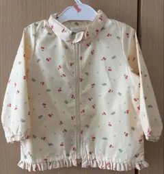 フリル付き花柄ジャケット 90cm