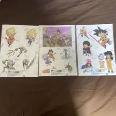 ドラゴンボール ダイカットステッカー 3枚セット