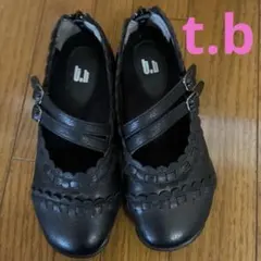 t.b ブラック ストラップシューズのサムネイル