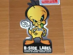 トゥイーティー ルーニー・テューンズ 黒 ステッカー B-SIDE LABEL