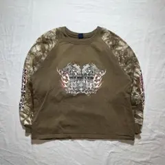 Y2K 90s DRAGON HUNG TEN 龍　ラグラン　スウェットのサムネイル