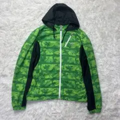 le coq sportif ナイロンジャケット グリーン 総柄 Oサイズ XL
