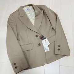 INES×UNIQLO ウールブレンドジャケット XS 新品タグ付き +ブラウン