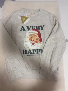 新品タグ付きサンタトレーナー　裏起毛トレーナー　140cm