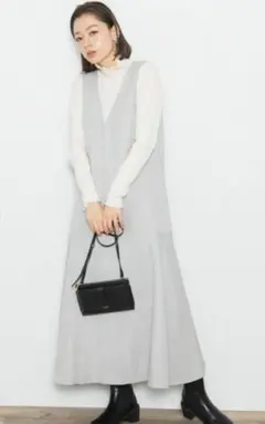 アーバンリサーチ Sonny Label ウールライクローフレアワンピース