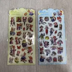 ズートピア 立体ぷっくりシール 2点セット