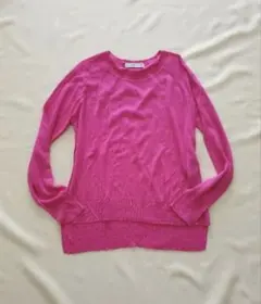 ザラ ZARA ニット　サマー　 セーター ピンク 　春用　ニット　M