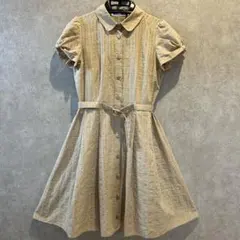 BLUELABEL CRESTBRIEGE ワンピース チェック柄 ベージュ