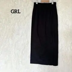 GRL シンプル タイトスカート ひざ丈 ブラック　Sのサムネイル