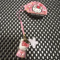 Hello Kitty Japan 限定 根付 ストラップ 桜 着物