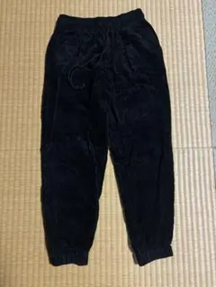 GU コーデュロイ カジュアルパンツ 黒