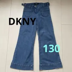 美品 DKNY デニム ワイドパンツ 130センチ