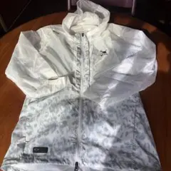 Oakley 2way メンズジャケット ホワイト/グレー迷彩 ナイロン　ゴルフ