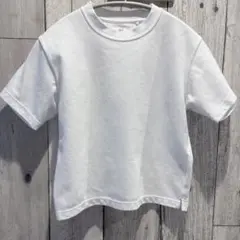 エアリズム コットンクルーネックTシャツ 無地 白 120のサムネイル