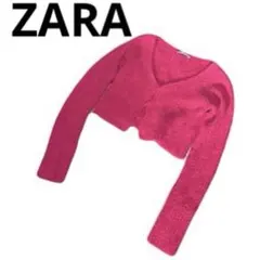 お値下げ★ZARA ピンク 長袖カーディガン ニット
