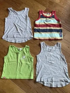 キッズ ノースリーブ タンクトップ 4枚セット