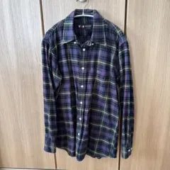 VAN チェック柄 ボタンダウンシャツ 長袖 Lのサムネイル