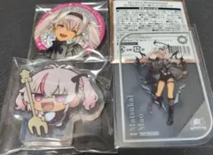 にじさんじ 8周年 グリッター缶バッジ アクリルブロック クリアカード 魔使マオ