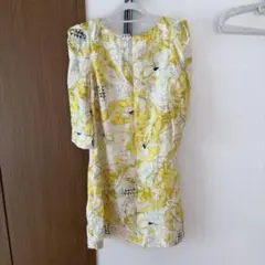 MAX&Co. 花柄ワンピース イエローのサムネイル
