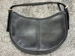 BURBERRY バーバリー レザー ショルダーバッグ 黒 ノバチェック 難あり