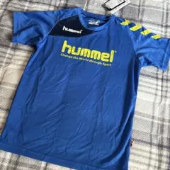 新品未使用　hummel プラクティスTシャツ 130㎝　ブルー系　サッカーのサムネイル