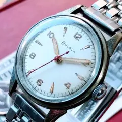 ELOGA エローガ スイス製手巻腕時計 1950年代製 カレンダーウォッチ