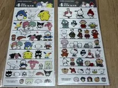 サンリオ 4サイズステッカー 2枚セット シール