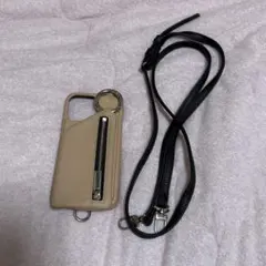 ajew iPhone13Proケース ショルダーストラップ付き